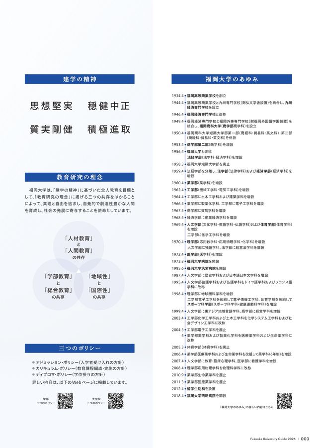 福岡大学 大学案内2026
