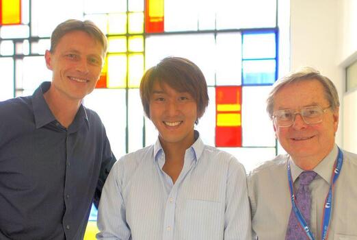 豪州にくるきっかけを作ってくれたProf Murray EslerとProf Markus Schlaich.JPG