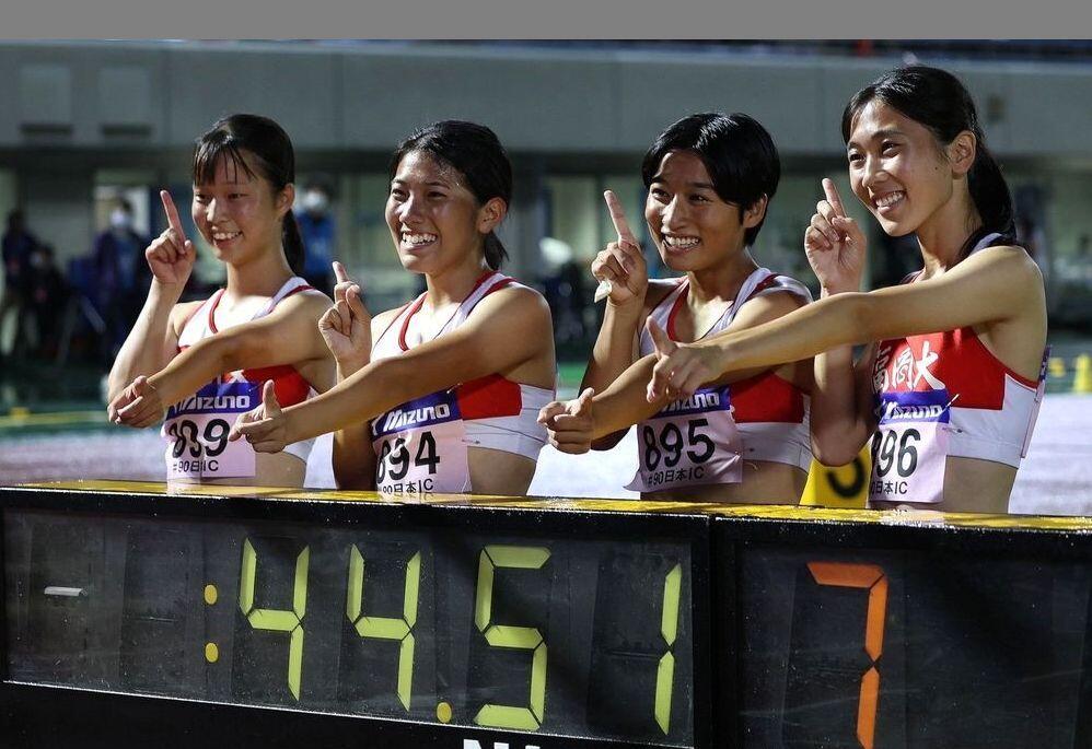 全日本インカレ】女子4×100mリレーで日本学生新記録を樹立！|スポーツ