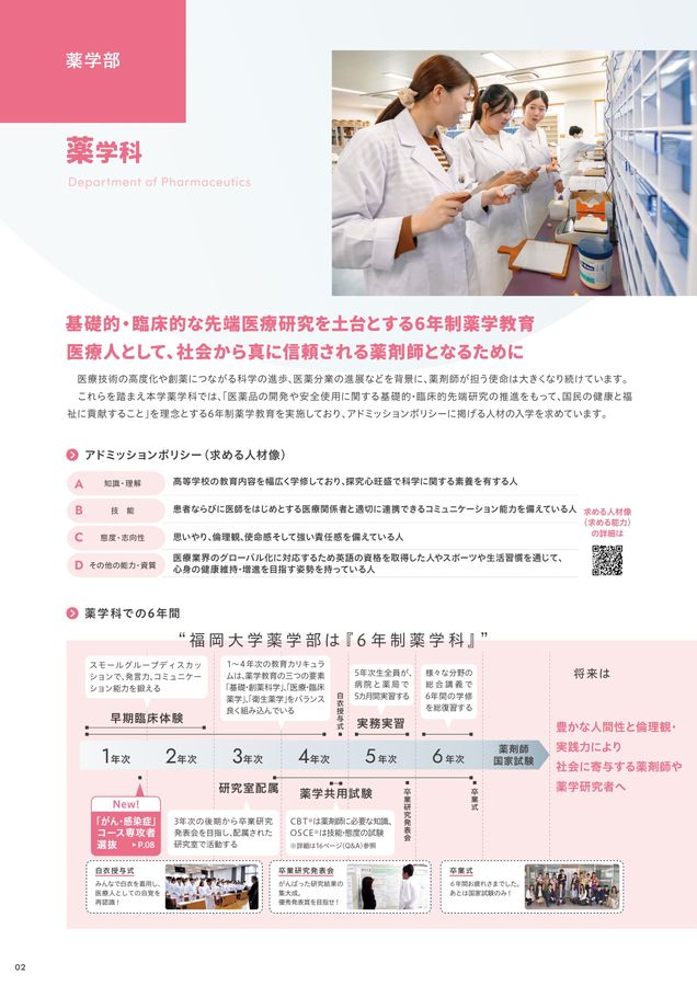 福岡大学 2024年度 (6年間集録 推薦薬学部入試問題と解答