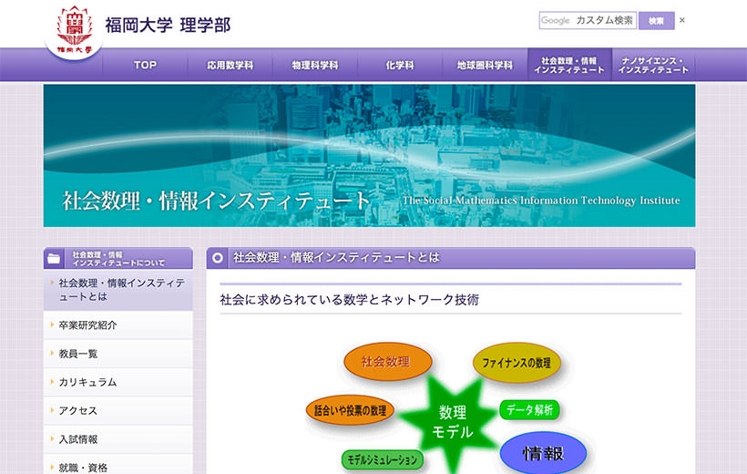 社会数理・情報インスティテュート 個別サイト